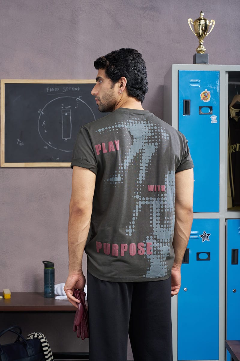 100% cotton Purpose Play Graphic Tee